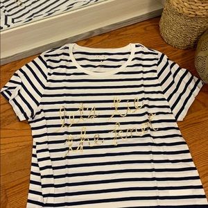 kate spade ♠️ “Let’s Tie The Knot” T-Shirt Size L